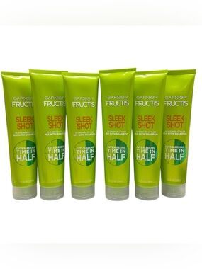 (6) Garnier Fructis Sleek Shot In-Shower Styler  5.1oz Mix w/ Shampoo